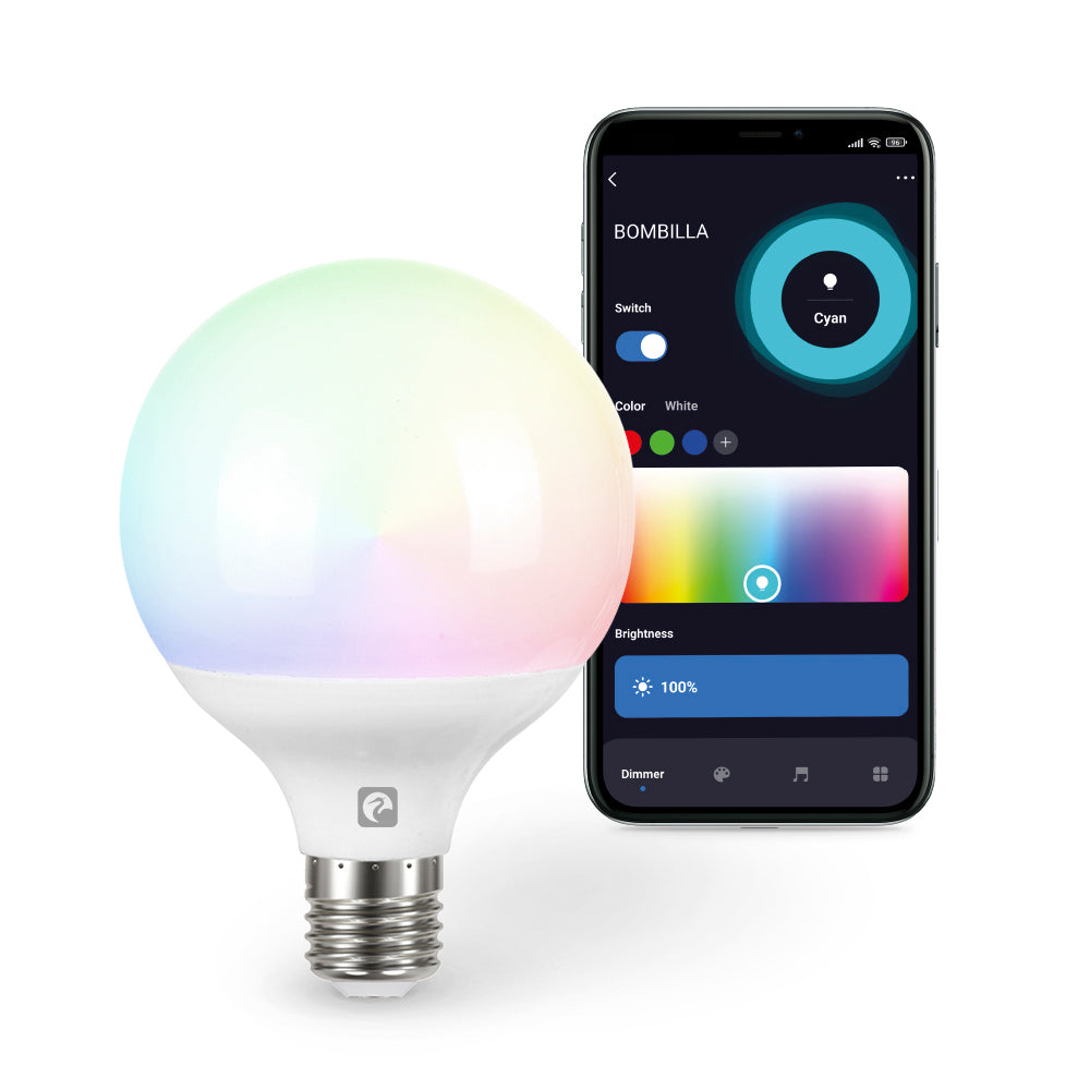Bombilla Wifi Globo G95 Rgb-Cct Regulable E27