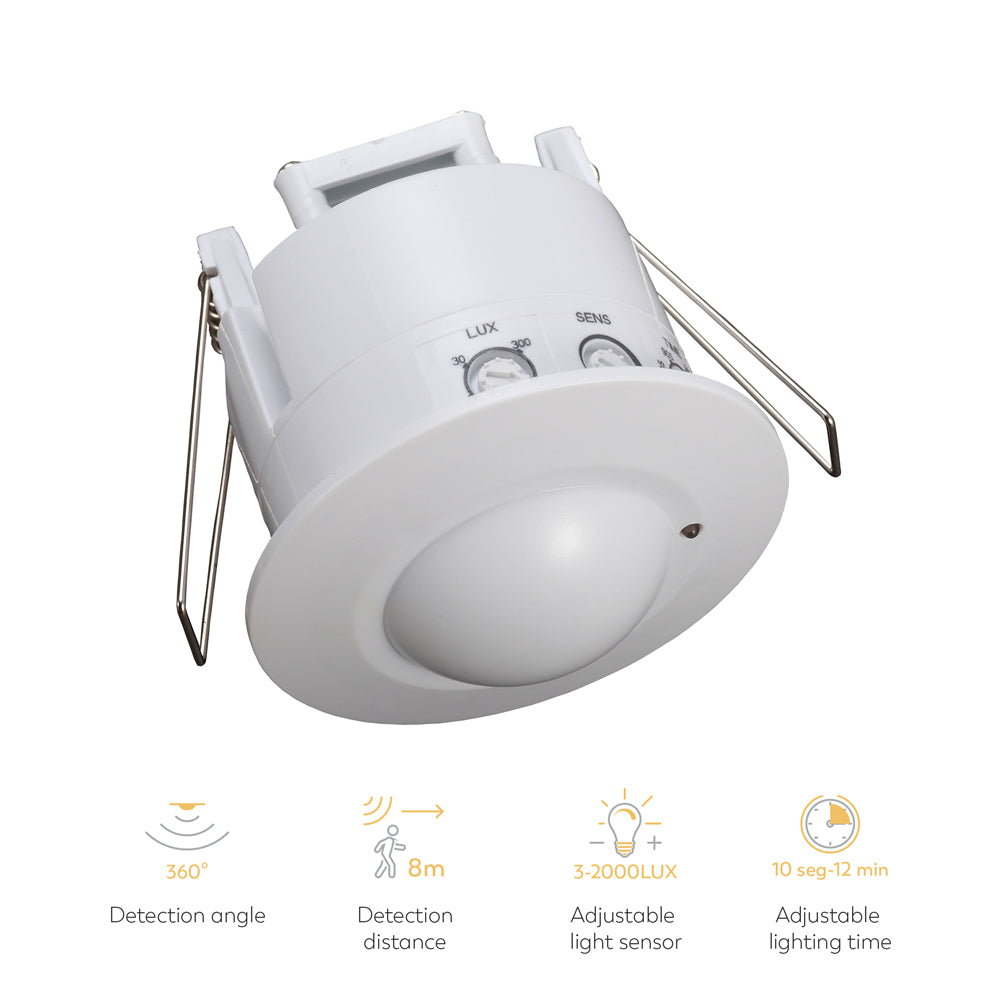 Detector De Movimiento De Techo Empotrable 360º (1)