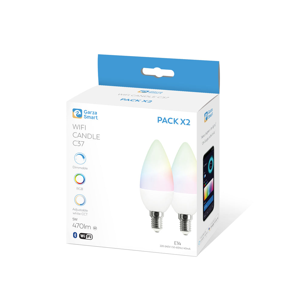 Bombilla Wifi Vela E14 Rgb+Cct (1)