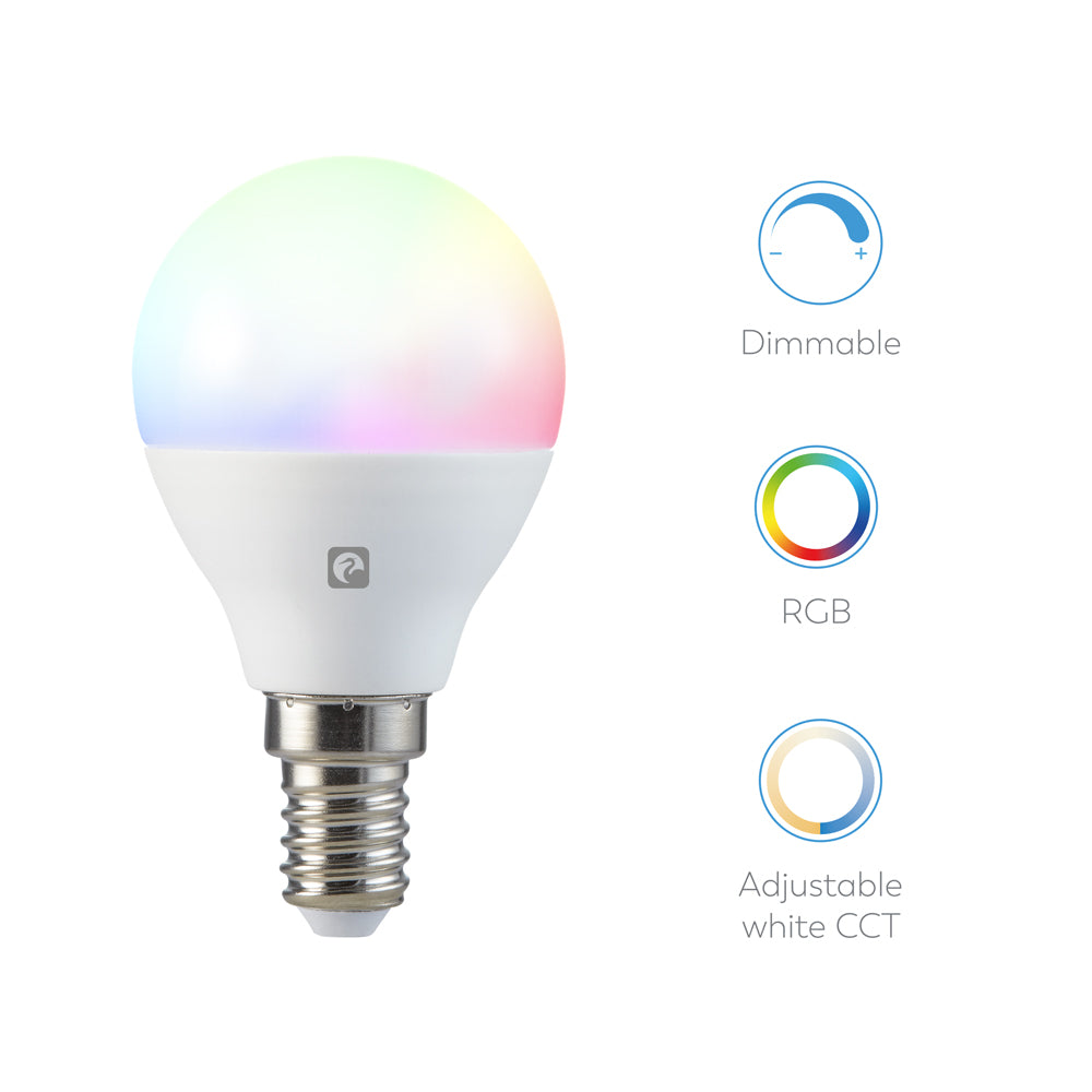 Bombilla Wifi Esférica E14 Rgb+Cct (4)