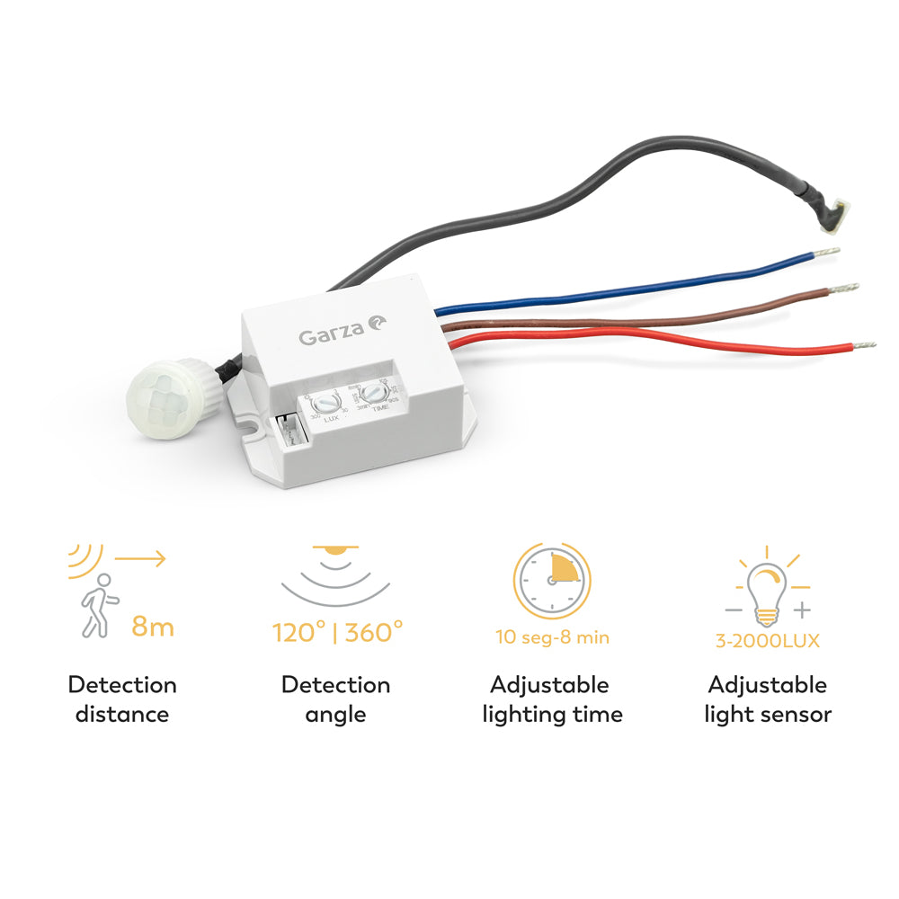 Detector De Movimiento Infrarrojo Integrable 360° (4)