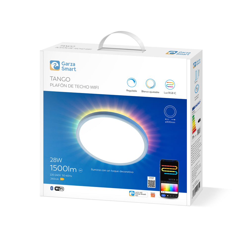 Plafón de techo Wifi Tango con luz indirecta RGB  IC (1)
