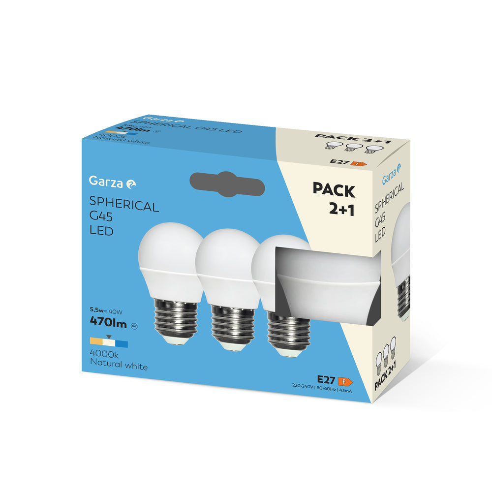 Garza Bombilla Led Smd Esférica G45 E27 (12)