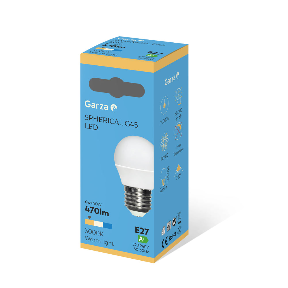 Garza Bombilla Led Smd Esférica G45 E27 (23)