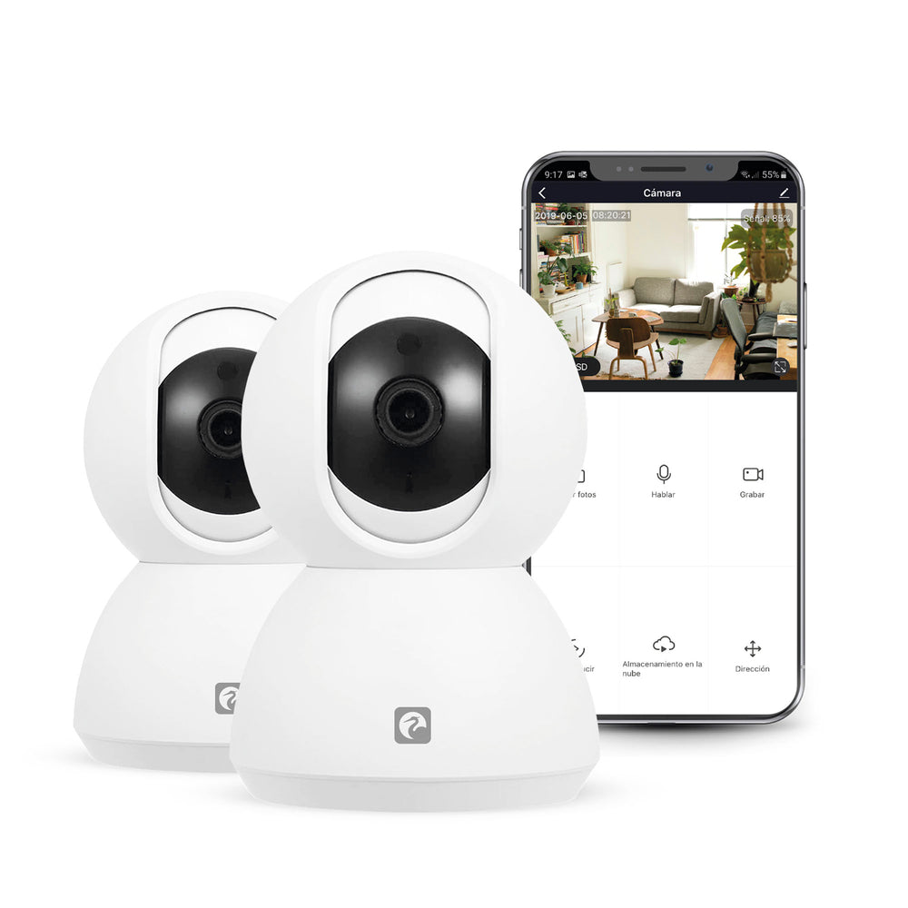 Cámara Seguridad Inteligente 360º Wifi 1080P Hd