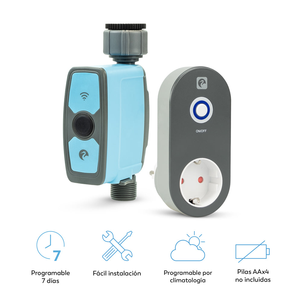 Nilo - Controlador De Riego Inteligente + Enchufe Hub Smart Wifi (2)