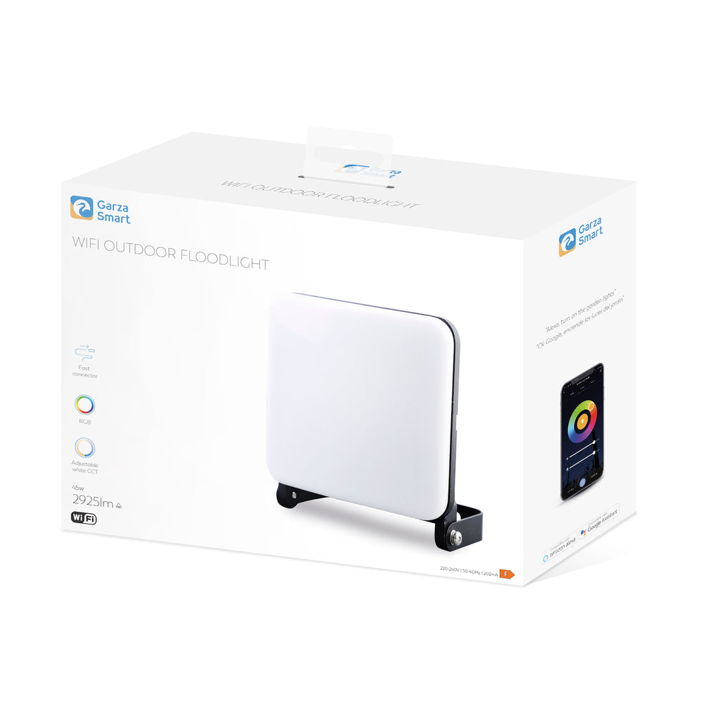 Proyector Wifi Exterior & Proyector Wifi Exterior CCT + RGB Inteligente WiFi 45W 2925 lumens