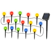 Guirnalda solar Calipso de burbujas multicolor