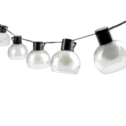 Guirnalda solar Helios con globos de cristal ahumado