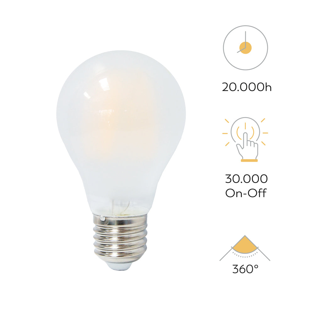 Bombilla Led Filamento Opal Estándar A60 E27 (2)
