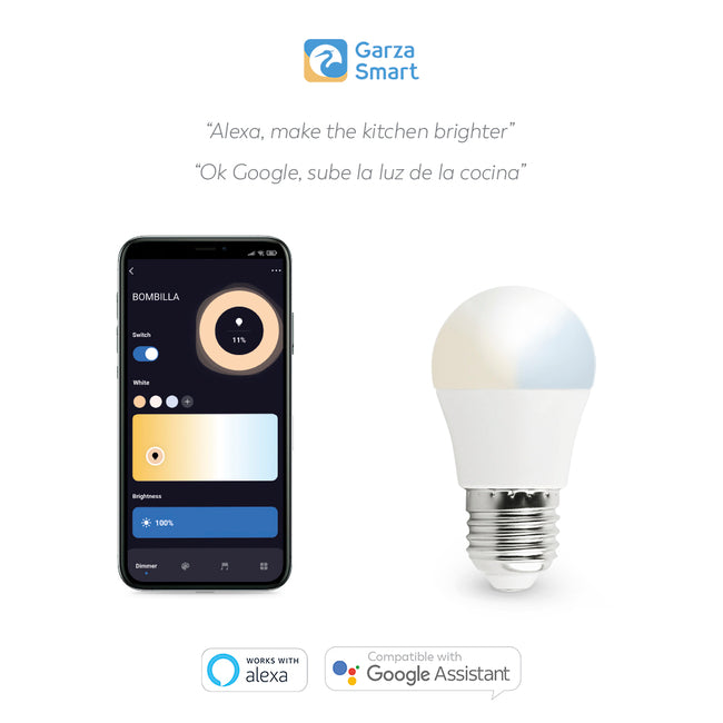 Bombilla Wifi Esférica Cct Regulable E27 - Características