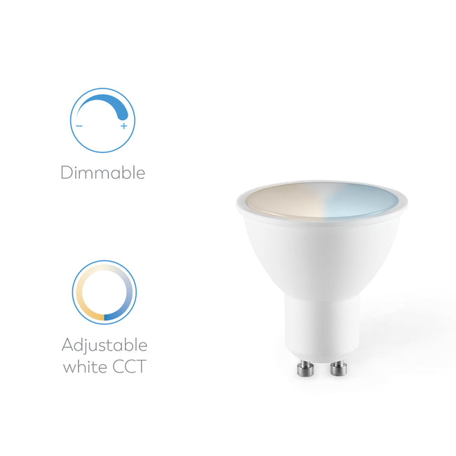 Bombilla Wifi Dicroica Gu10 Cct Regulable (3) - Características
