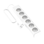 Regleta Basic Sin Interruptor & Regleta Basic sin interruptor, 6 tomas, cable de 1.4 metros, 1 ud