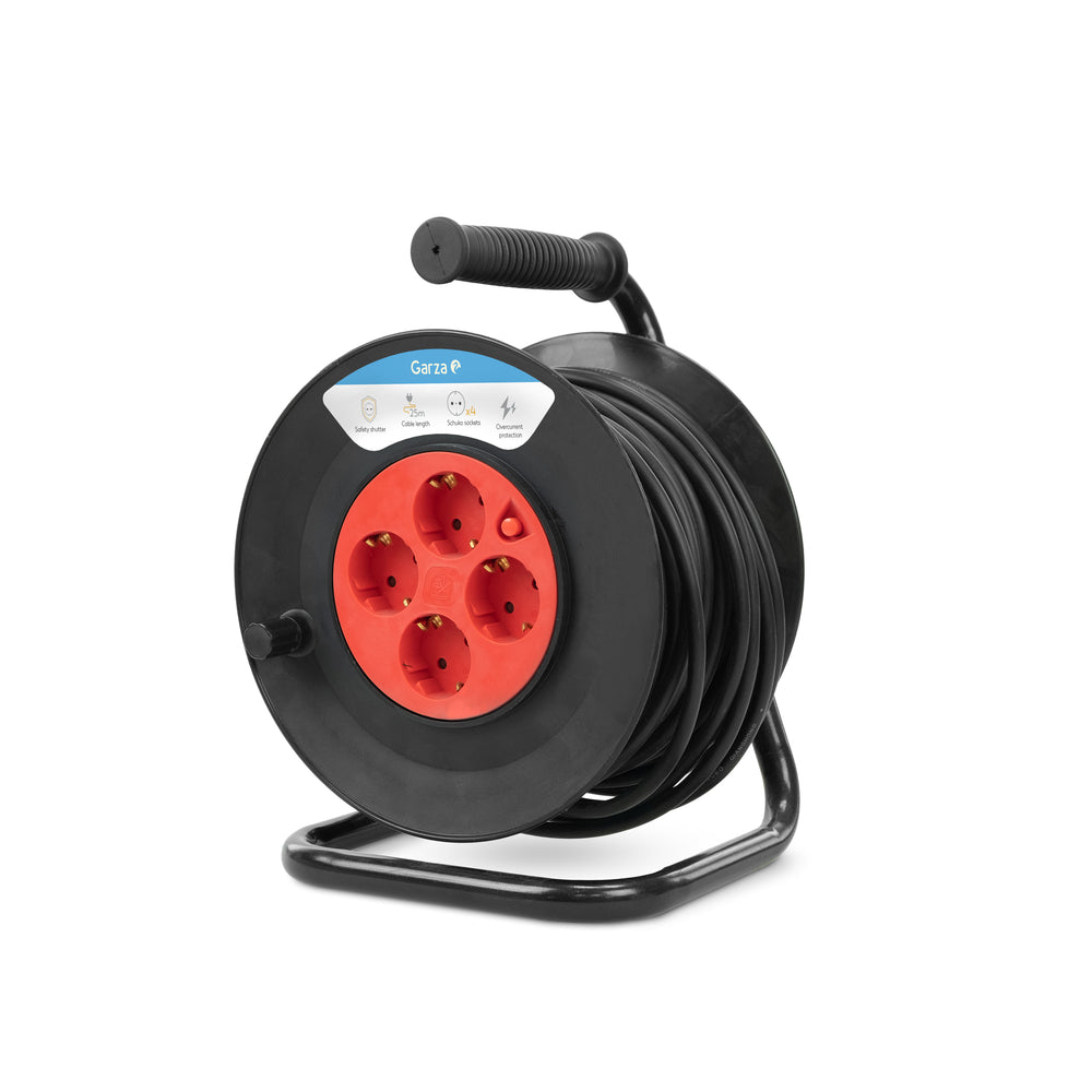 Enrollacable Profesional (2) & Enrollacables  brico 3G de 4 tomas y 25 metros