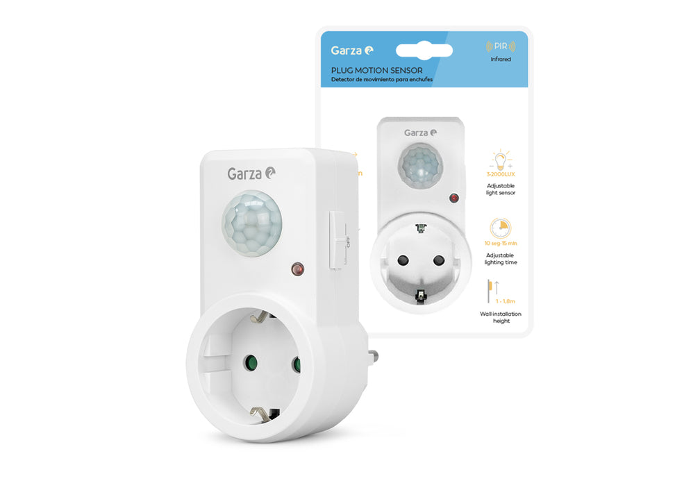 Detector De Movimiento Infrarrojo Con Enchufe 120º - Lifestyle
