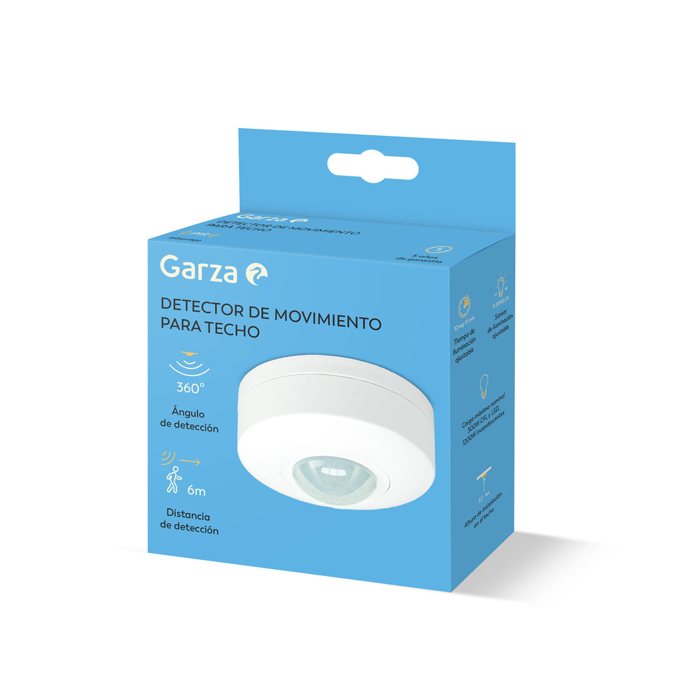 Detector De Movimiento Infrarrojo De Techo 360°