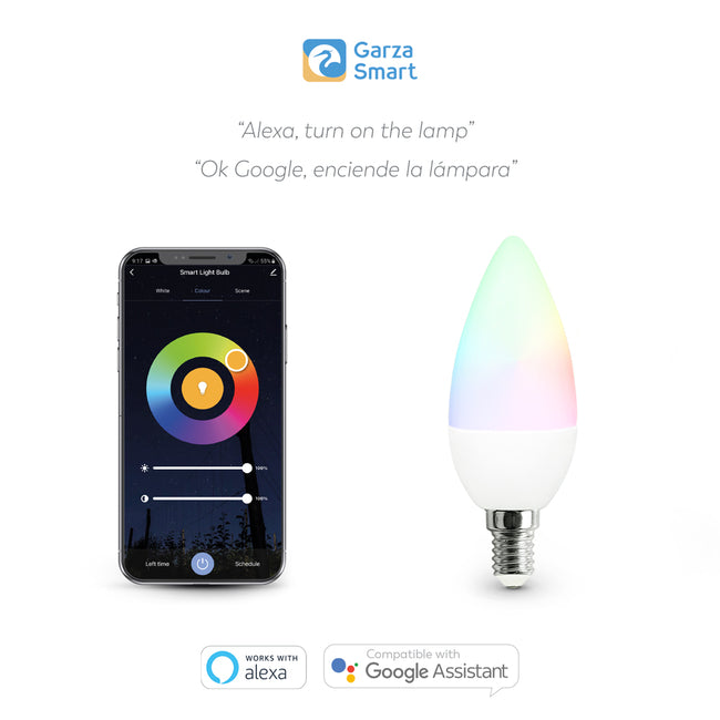 Bombilla Zigbee Vela Rgb Cct E14 - Características