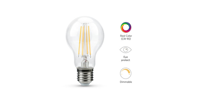 Bombilla Led Filamento Clear Estándard E27 Regulable Cri90