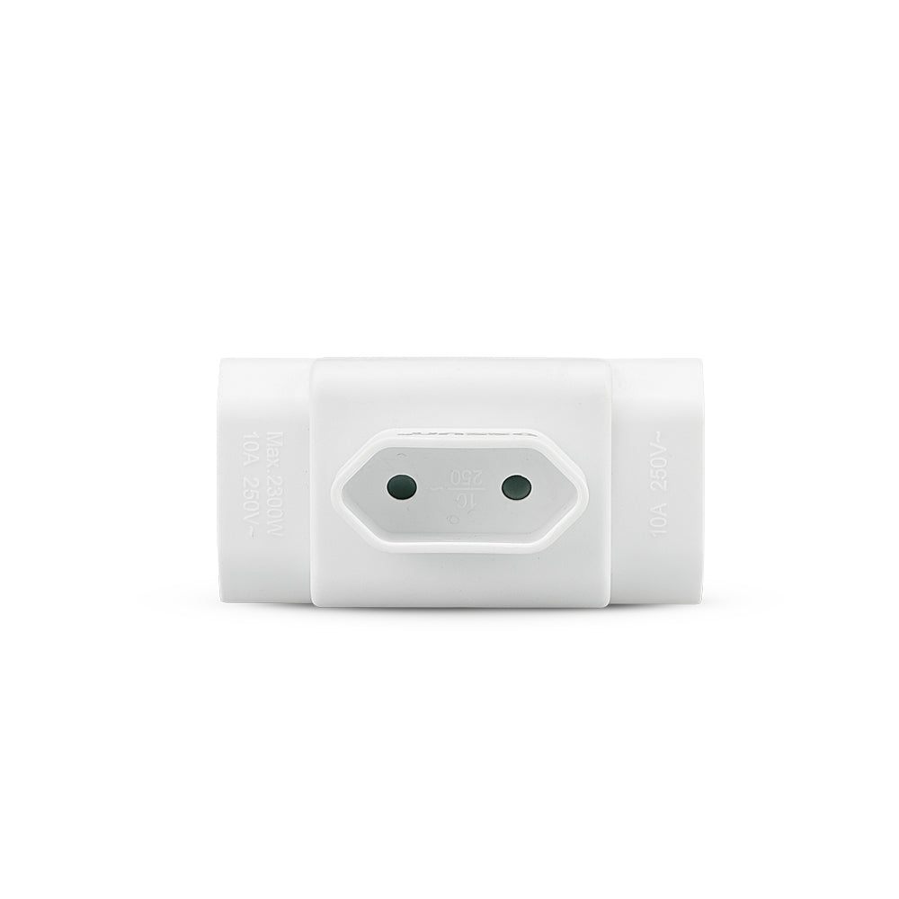 Adaptador De Enchufe Europlug De Pared Triple Frontal