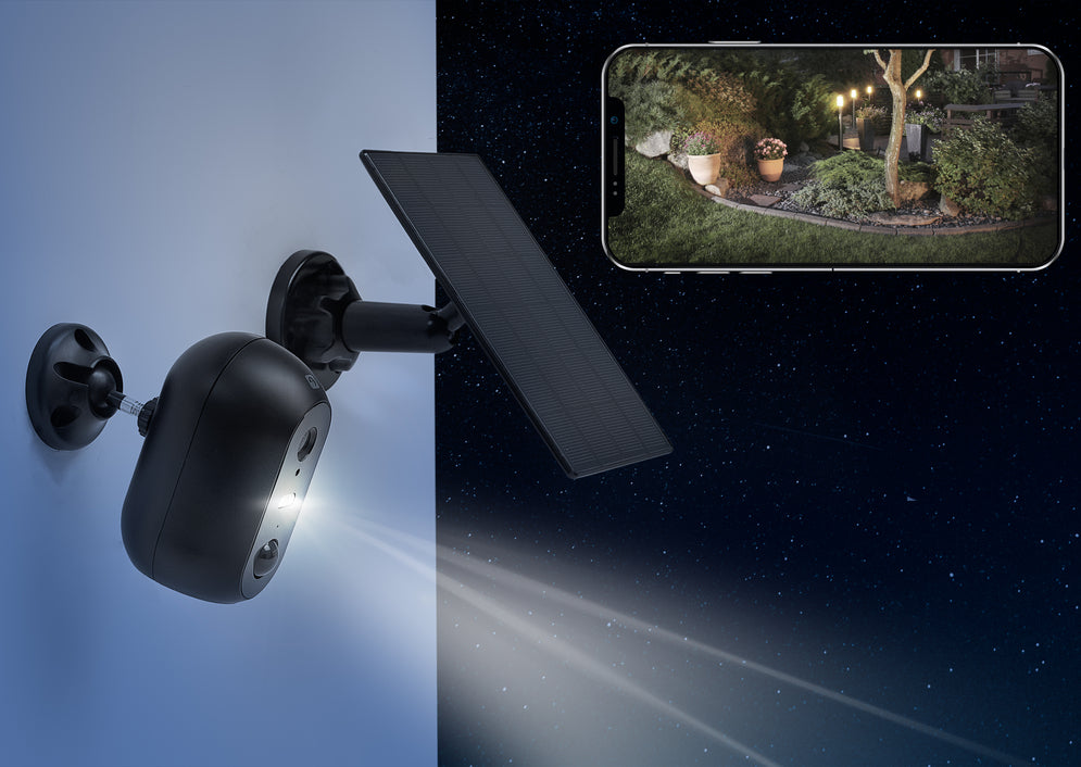 Dalia200 - Cámara Wifi Exterior Con Placa Solar - Lifestyle