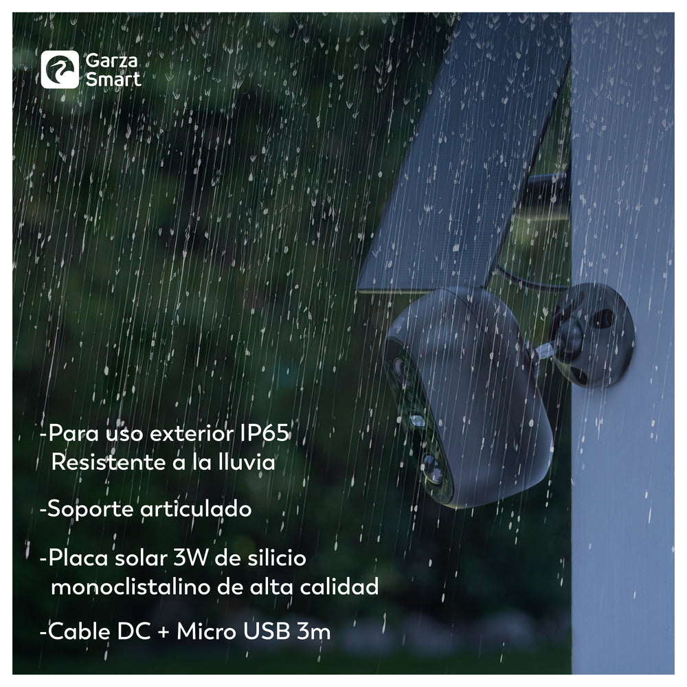 Dalia200 - Cámara Wifi Exterior Con Placa Solar (4)
