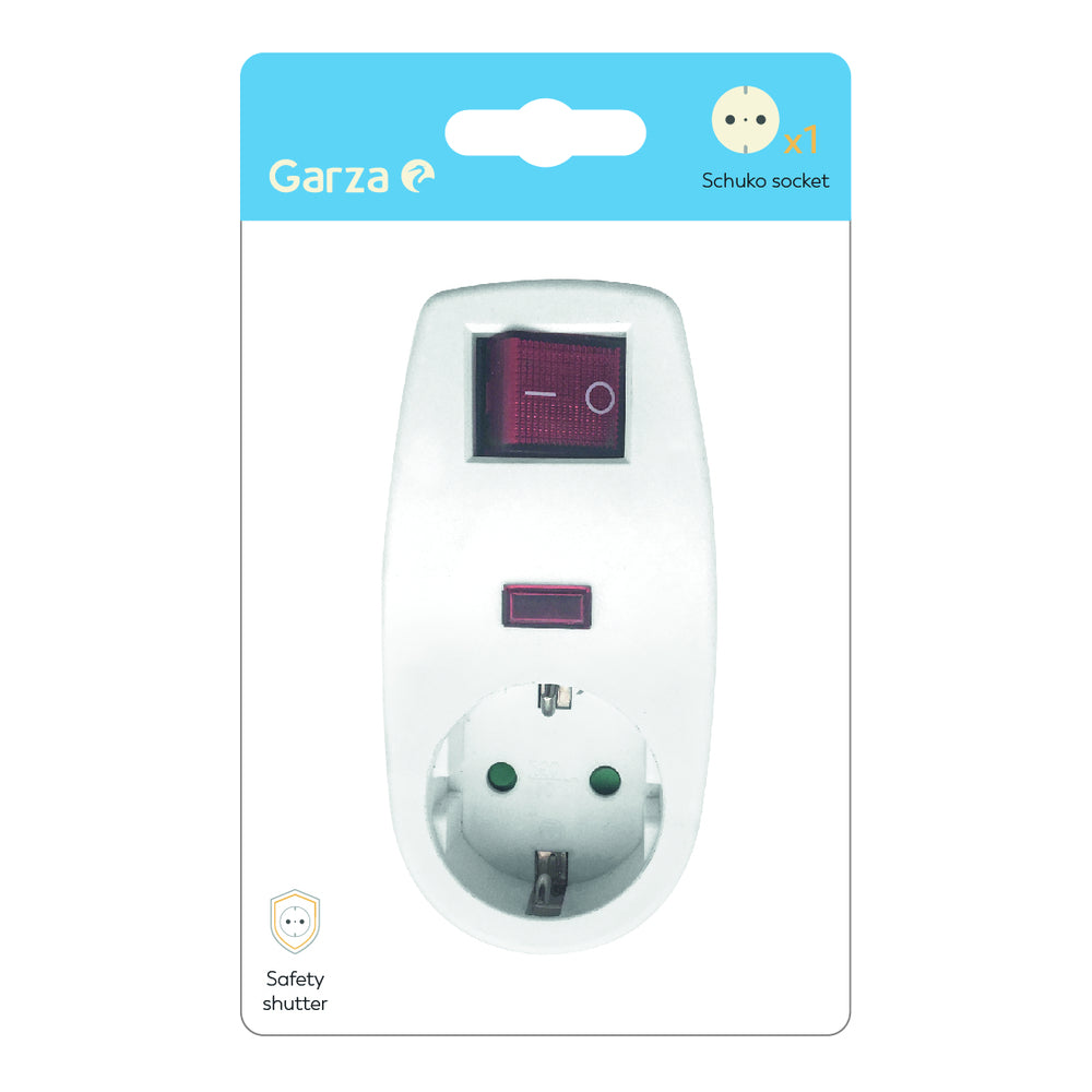 Enchufe Pared Con Interruptor + Protección