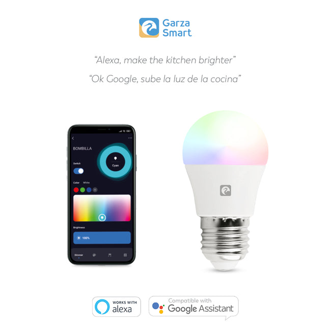 Bombilla Wifi Esférica E27 Rgb+Cct (4) - Características