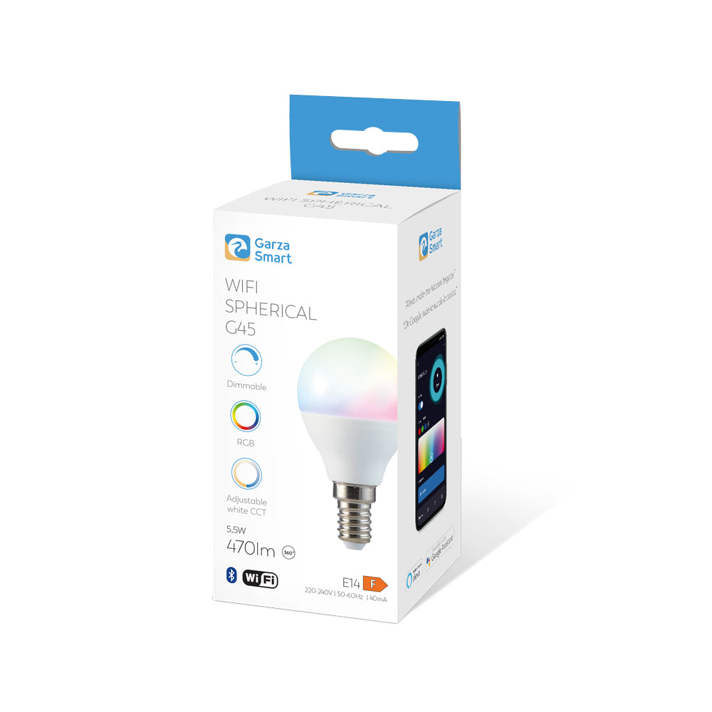 Bombilla Wifi Esférica E14 Rgb+Cct (1)