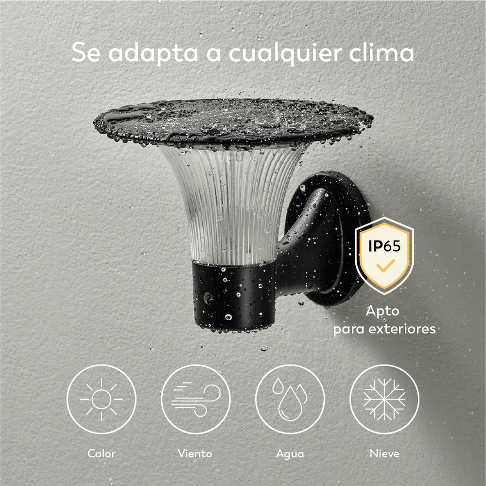 Aplique solar Goliat con iluminación exterior 360º  de alta calidad (7)