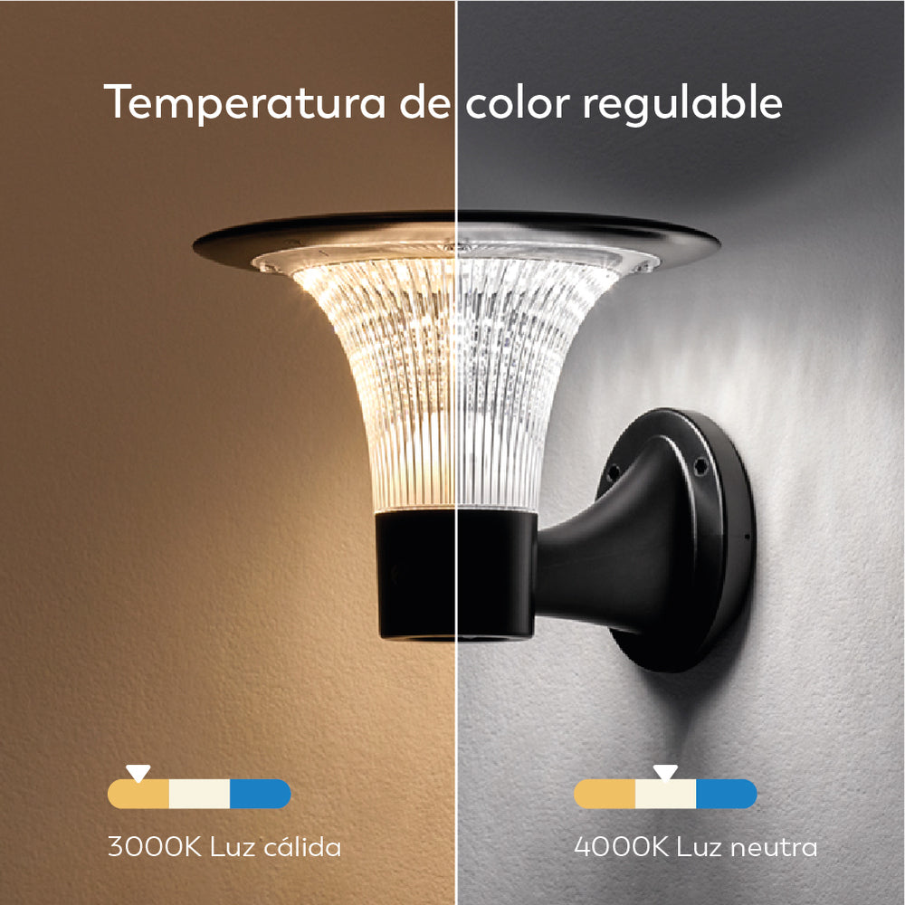 Aplique solar Goliat con iluminación exterior 360º  de alta calidad (8)