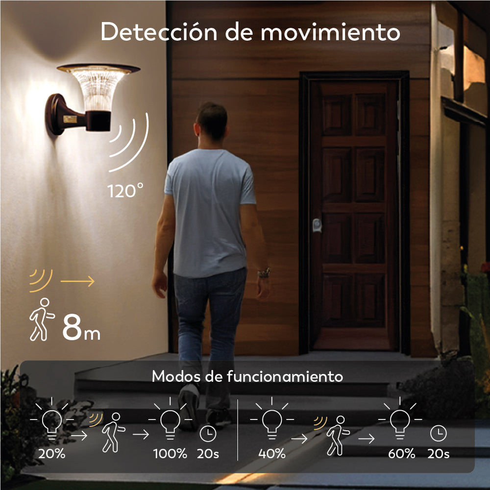 Aplique solar Goliat con iluminación exterior 360º  de alta calidad (9)