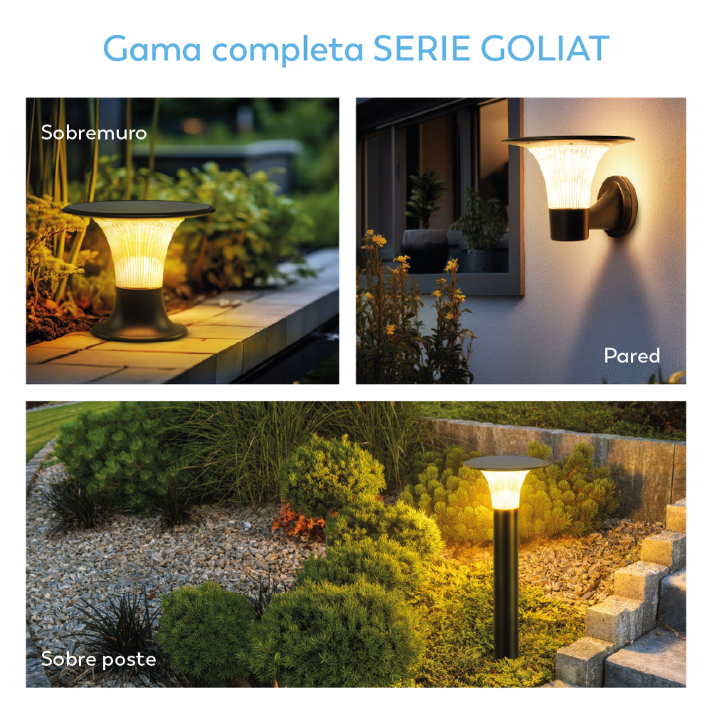 Aplique solar Goliat con iluminación exterior 360º  de alta calidad (10)