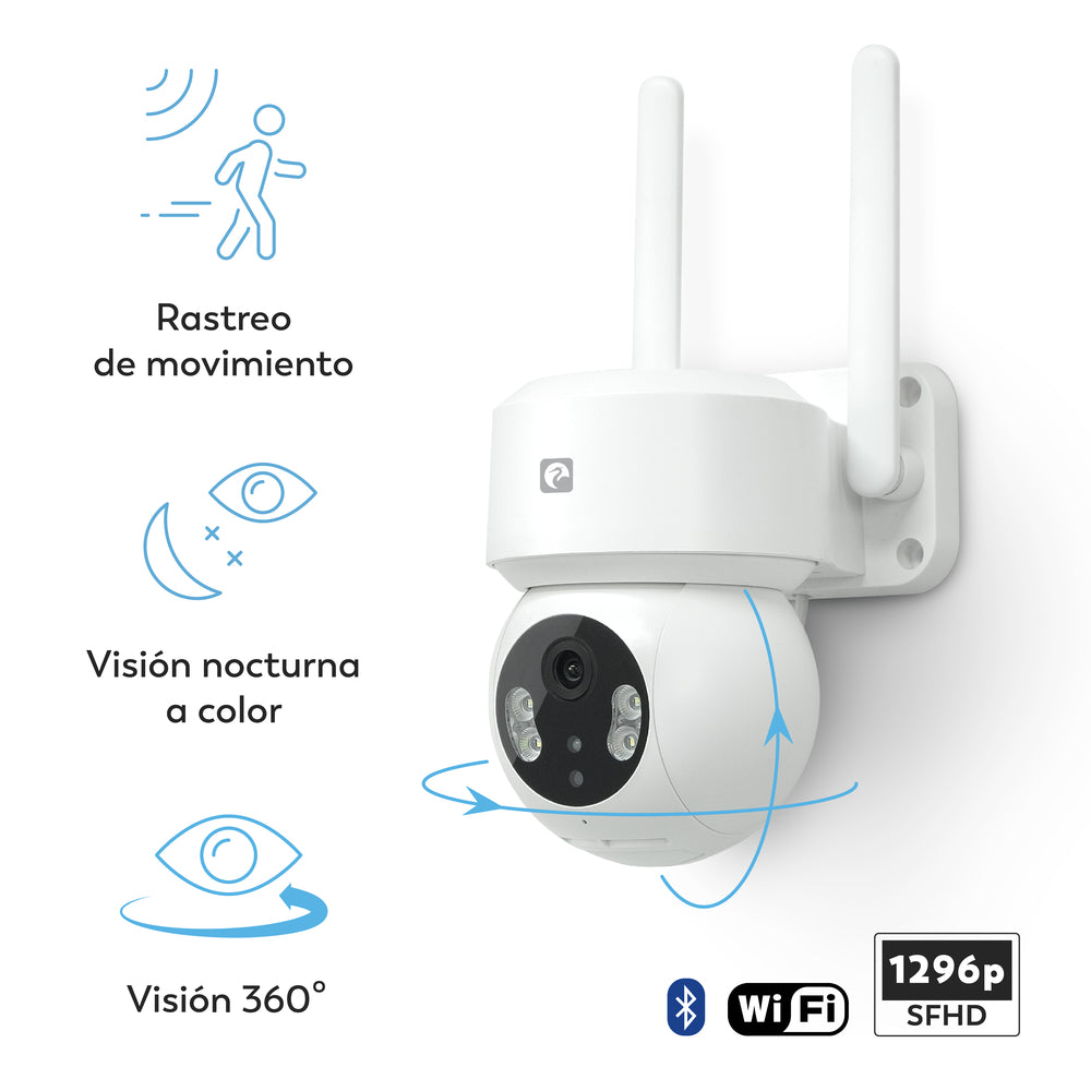 Nimbo - Cámara wifi exterior 360º (2)
