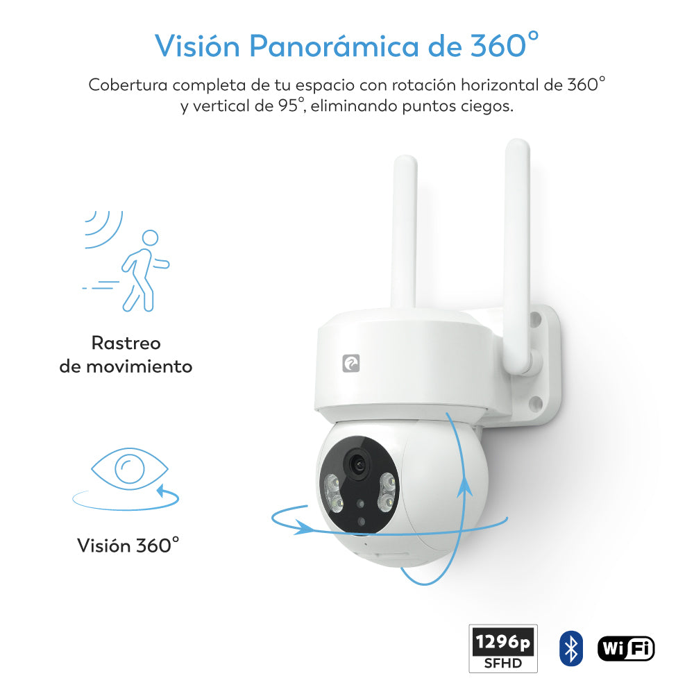 Nimbo - Cámara wifi exterior 360º (5)