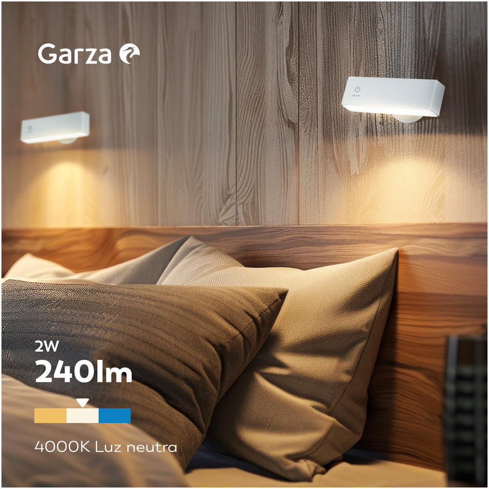 Aplique LED portátil Vega plástico (3)