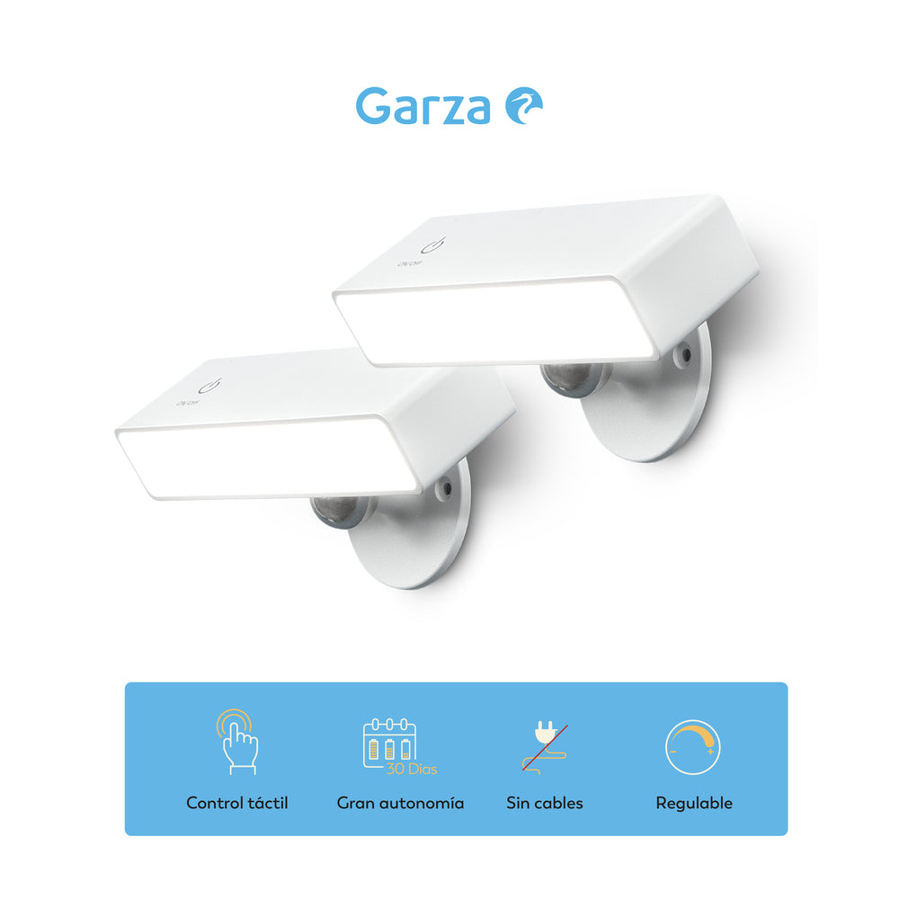 Aplique LED portátil Vega plástico (4)
