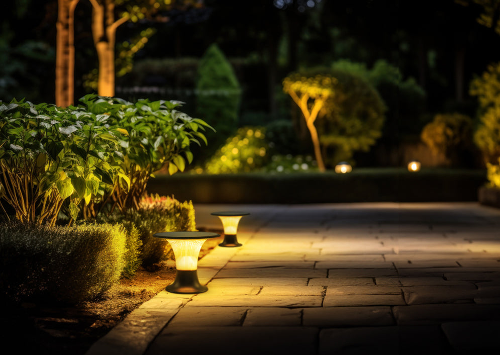 Lámpara solar de Sobre muro Goliat con iluminación exterior 360º  de alta calidad - Lifestyle