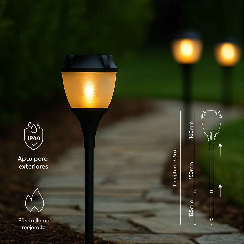 Pica solar Fénix con efecto llama mejorado (2)