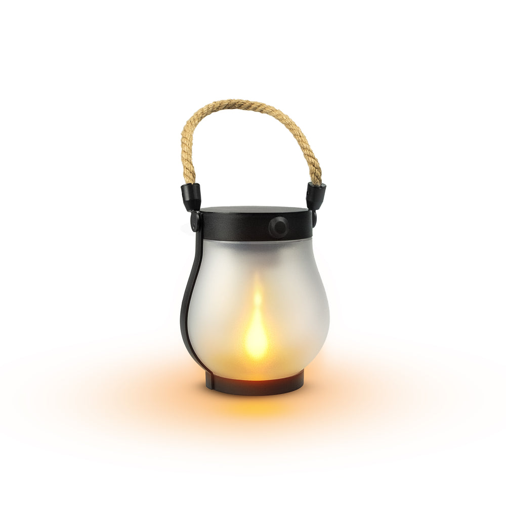 Farolillo solar Aster con cuerda y efecto llama mejorado