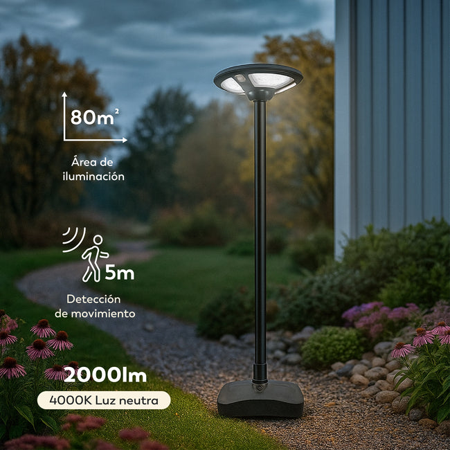 Farola solar portátil Ícaro - Características