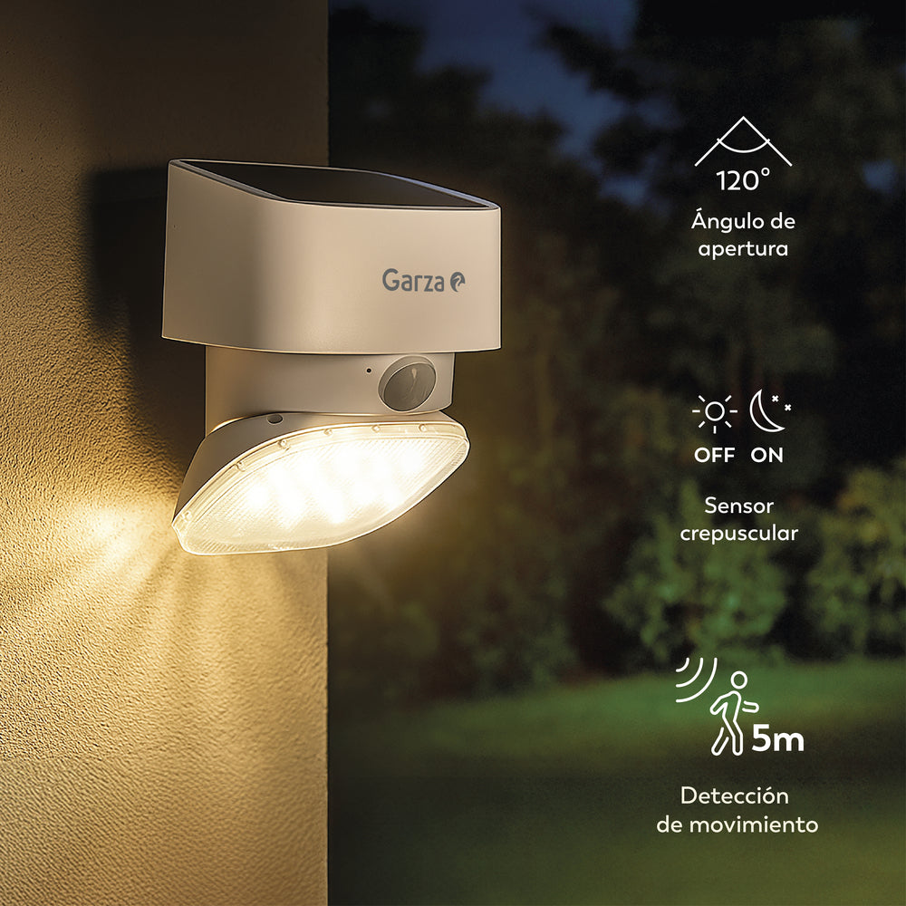 Aplique solar Atlas con luz orientable 180º (5)