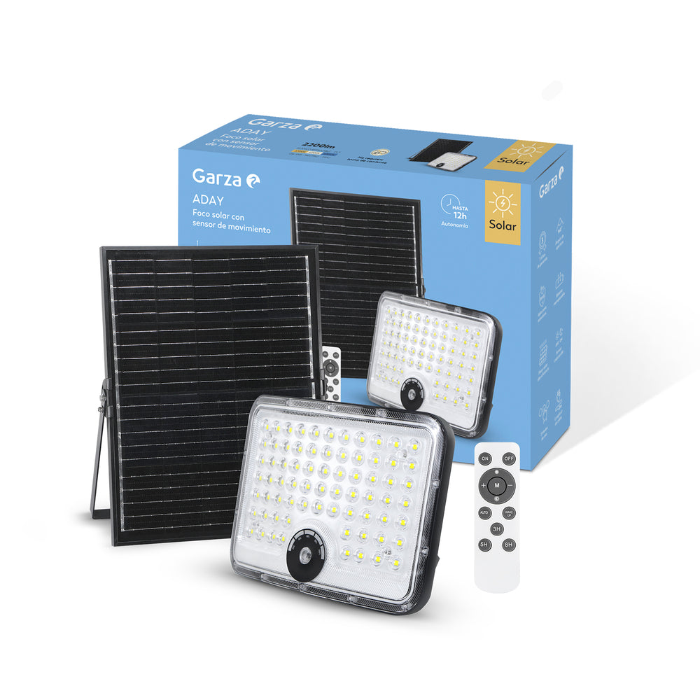 Proyector solar Aday placa desplazada sensor de movimiento (1)