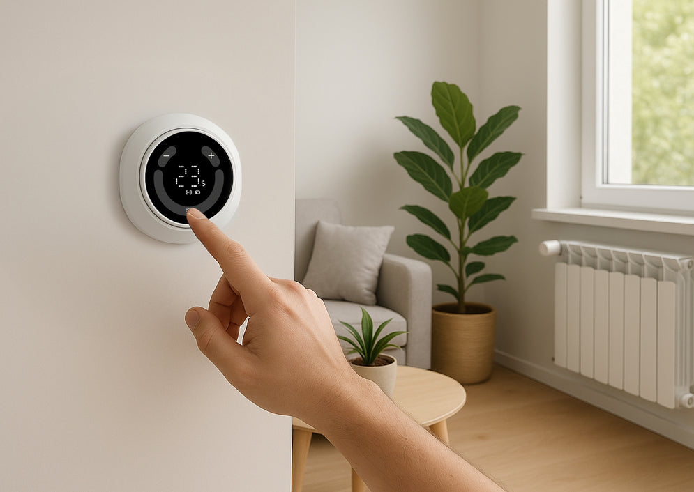 Cabezal termostático TRV WiFi Arán para radiadores y calefacción central - Lifestyle