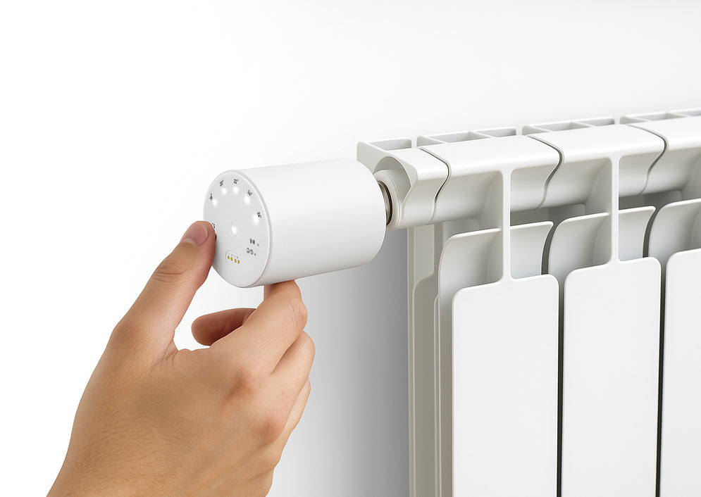Cabezal termostático TRV WiFi Arán para radiadores y calefacción central - Lifestyle