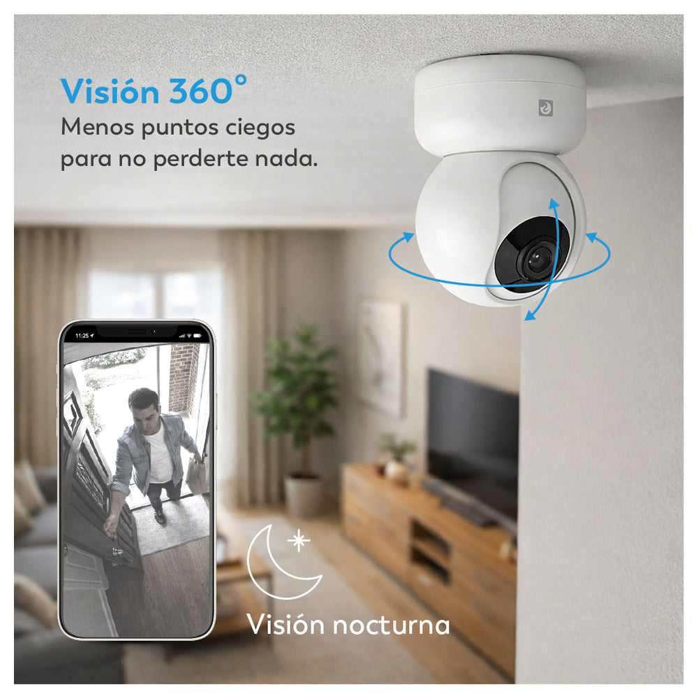 C360 - Cámara de Vigilancia WiFi Interior360º (4)