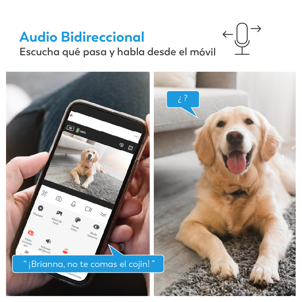 C360 - Cámara de Vigilancia WiFi Interior360º (5)