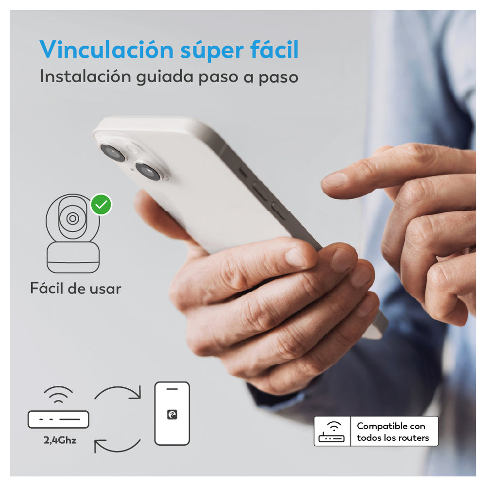 C360 - Cámara de Vigilancia WiFi Interior360º (6)
