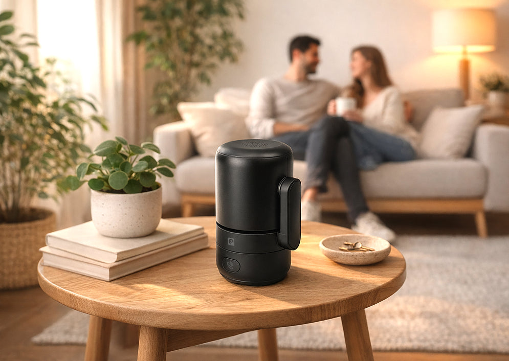 Nicole X - Cámara de Vigilancia Wifi Interior 360º con botón llamada - Lifestyle