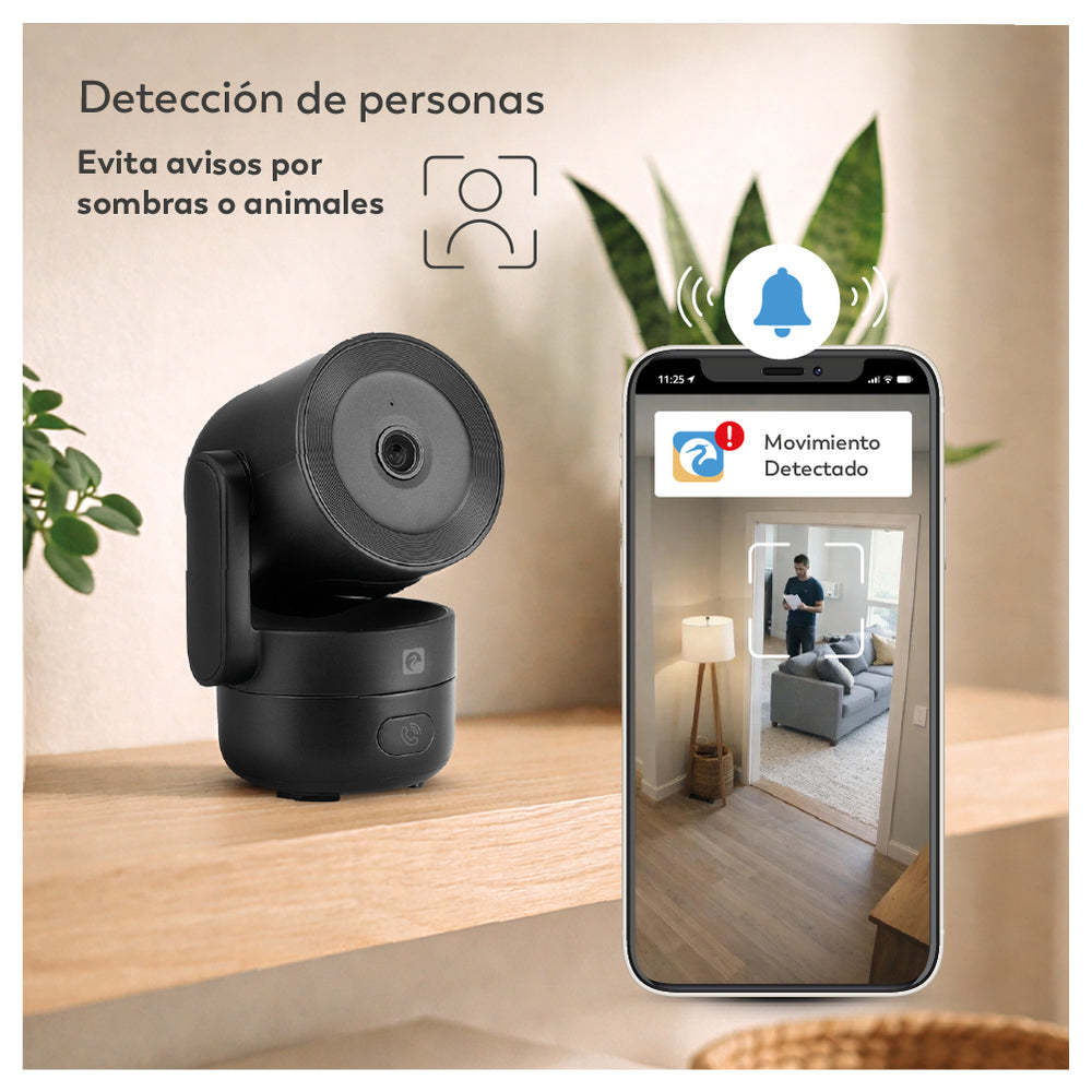 Nicole X - Cámara de Vigilancia Wifi Interior 360º con botón llamada (3)