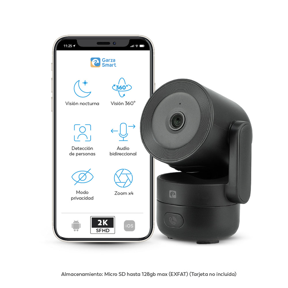Nicole X - Cámara de Vigilancia Wifi Interior 360º con botón llamada (9)